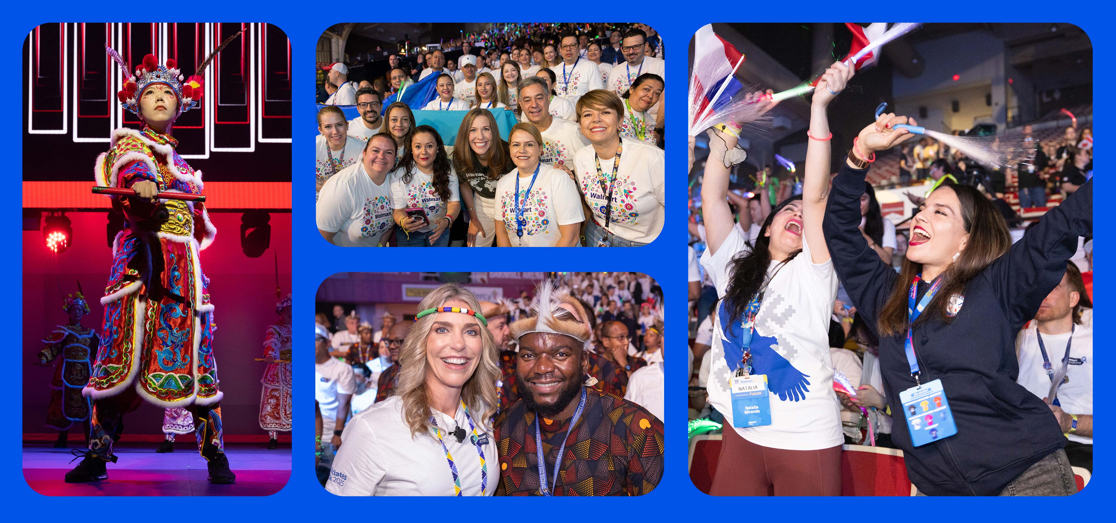Walmart International associates smile and cheer at 2025 Associates Week.